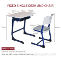 Metal school table and chair